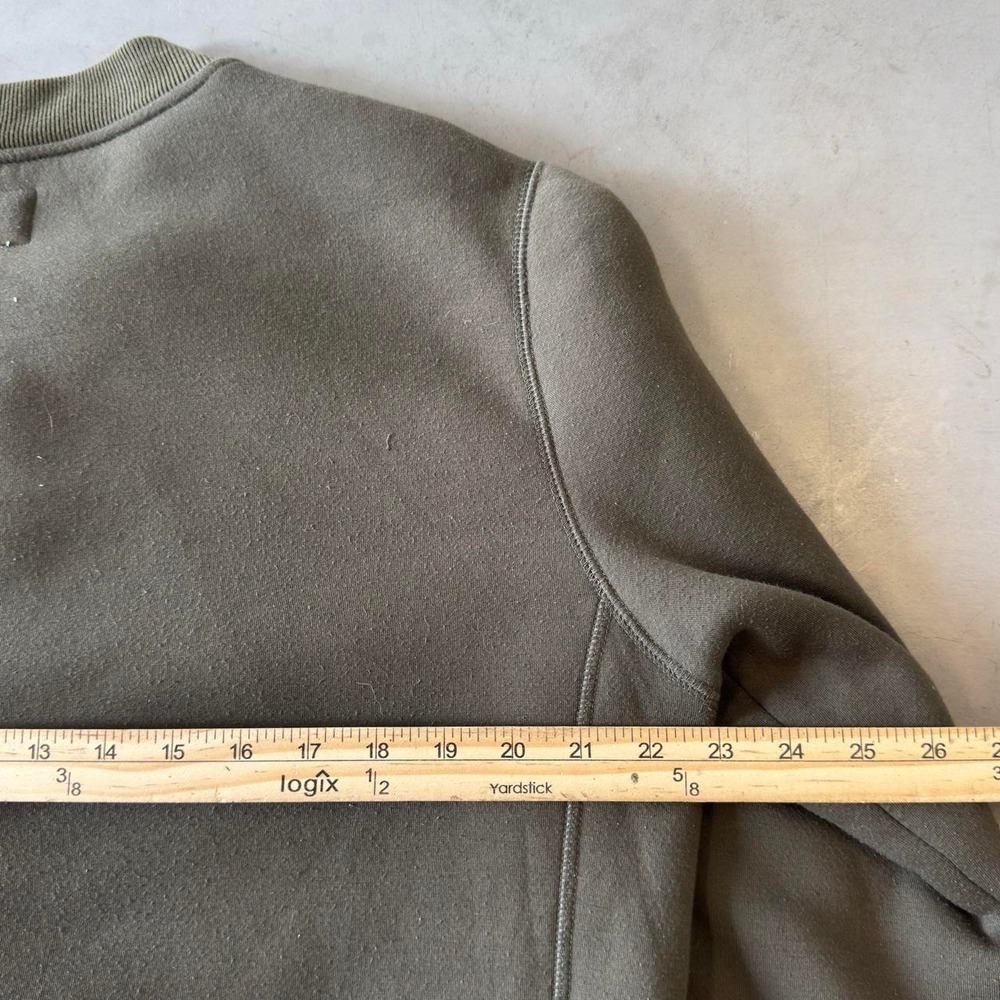 Vintage gap olive green zip up Sherpa lined sweatshirt - Picture 4 of 6